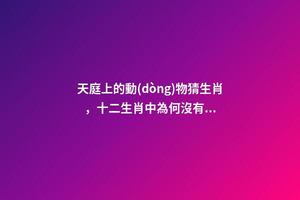 天庭上的動(dòng)物猜生肖，十二生肖中為何沒有“貓”這一屬相